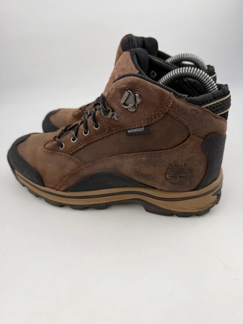 Timberland Boy’s Backroads Brown Leather - SZ 4.5 - Lace-Up Hiking Boots